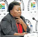  ?? /Masi Losi /Sunday Times ?? Outing the truth: Acting directorge­neral of the GCIS Phumla Williams testifies at the state capture inquiry last week. She will continue her testimony on Monday.