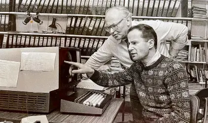  ?? Associated Press ?? Roland Prinz is seen in the Associated Press office in Vienna in this undated photo. Prinz spent nearly four decades covering the Cold War and the fall of communism for the wire service.