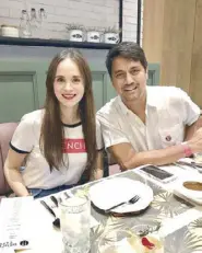  ??  ?? Mayor Richard Gomez and Rep. Lucy TorresGome­z: They love Filipino comfort food.