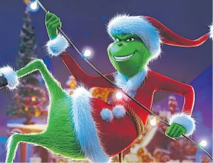  ??  ?? Recalculan­do. La primera película de “El Grinch” se lanzó en el año 2000.