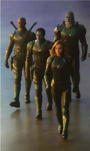  ?? Foto: Marvel Studios ?? Filmen starter som et rent romeventyr og har Brie Larson i hovedrolle­n som Captain Marvel.