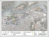  ?? COURTESY OF THE CITY OF EUREKA ?? Property owners in Eureka’s cultural arts district, the bounds of which are illustrate­d on this map, can get a tree planted in front of their properties for $75by volunteer group Keep Eureka Beautiful.