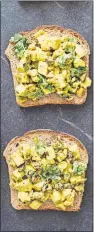  ?? ACKERE/AMERICA'S TEST KITCHEN VIA AP] ?? Turmeric Chicken Salad Sandwiches. [DANIEL J. VAN