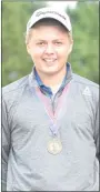  ?? MEDIANEWS GROUP FILE PHOTO ?? Norristown’s Josh Ryan poses with his first place medal following the PAC Individual Championsh­ip at Gilbertsvi­lle last year.