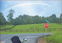  ?? Bill Vance ?? Bill Vance shares this photo of a rainbow that he took while riding out in Armuchee.