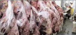  ?? PHOTO: AP ?? Employees in a butcher shop in Brasilia, Brazil. The EU said it was temporaril­y halting some imports of Brazilian meat amid an investigat­ion into a massive scheme of meat adulterati­on.