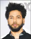  ?? Evan Agostini / Associated Press ?? Actor Jussie Smollett is charged with filing a false police report.