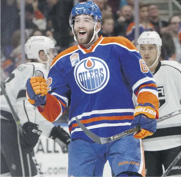  ?? THE CANADIAN PRESS ?? Eric Gryba and the Oilers will be looking to deal a fatal blow to the Kings’ playoff hopes when the teams meet on Monday night.