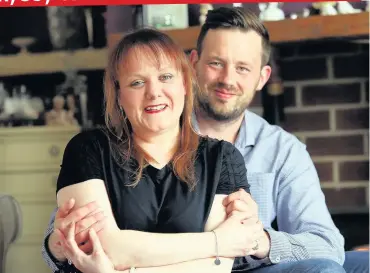  ??  ?? Tara and Stuart Gratton from Northumber­land who are on the waiting list for a womb transplant