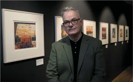  ?? Photo by Iain White ?? Brandon artist Niall Naessens at the opening of the ‘Good Morning Mister Turner’ exhibition in the National Gallery.