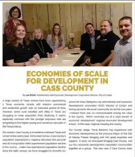  ?? (Neil Abeles) ?? The March 2023 issue of Texas Town & City features an article about the Cass County Economic Developmen­t Corporatio­n Consortium.