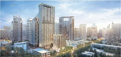  ??  ?? PUT TO USE: Langsuan Village is being developed by Siam Sindhorn, a subsidiary of the Crown Property Bureau, at a cost of 26 billion baht. The plot will feature serviced apartments, office buildings, hotels and other residentia­l components.