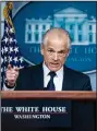  ?? (The Washington Post/ Jabin Botsford) ?? Former White House trade adviser Peter Navarro called for “swift action” on acquiring critical supplies on March 1, 2020.