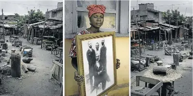  ??  ?? ➨ TRÍPTICO: série de Leonce Raphael Agbodjelou, fotógrafo de Benin, integra o eixo ‘Ecos da História’