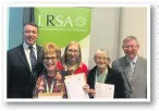  ??  ?? Andrew Dent, Deputy Registrar General for England and Wales; Yvonne Macleod, Christine Ditchfield and Pamela Moore, senior registrati­on officers; Kevin Lewis, chairman, Local Registrati­on Service Associatio­n