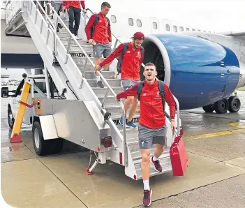  ??  ?? Andy Robertson and his Liverpool team-mates will be off on their travels again next month
