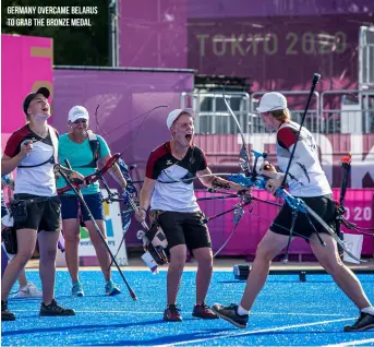  ??  ?? Germany overcame Belarus to grab the bronze medal