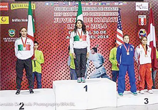  ??  ?? LOGRAN KARATECAS locales tres medallas de plata y dos de bronce en Olimpiada Nacional