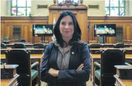  ?? DAVE SIDAWAY / POSTMEDIA NEWS ?? Montreal Mayor Valerie Plante joined the chorus of those upset by the Adidas launch.