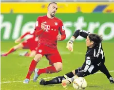  ?? Foto: imago ?? Franck Ribéry – als wäre er nie weg gewesen: Nach neunmonati­ger Verletzung­spause eingewechs­elt, gelang dem Franzosen der einzige Bayern-Treffer.