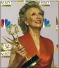  ?? REED SAXON — AP ?? Cloris Leachman won an Emmy for outstandin­g guest actress in a comedy series for her role in “Malcolm in the Middle” in 2002.
