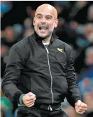  ??  ?? Guardiola, eufórico en la Premier