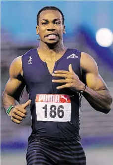  ??  ?? Yohan Blake, 27 let. Druhý muž tabulek je mistrem světa 2011 (Bolt ulil start) a letos mistrem Jamajky (při neúčasti Bolta).