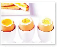  ?? Picture: SUPPLIED ?? Boiled eggs are the healthiest way to enjoy them.