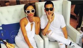  ??  ?? UNDYING LOVE: Bonang Mathemba and AKA.