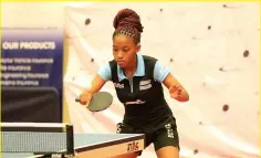  ?? ?? NEW OPPORTUNIT­IES: Table tennis star Kaone Moroke has been awarded funding through the Zebra Athletes Funding program for the current financial year