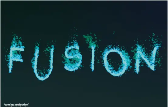  ??  ?? Fusion has a multitude of tool options but there’s no definitive way to work, which offers the artist flexibilit­y