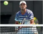  ??  ?? Queenstown-based Ben McLachlan is excited to be part of New Zealand’s Premier League tennis competitio­n.