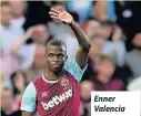  ??  ?? Enner Valencia