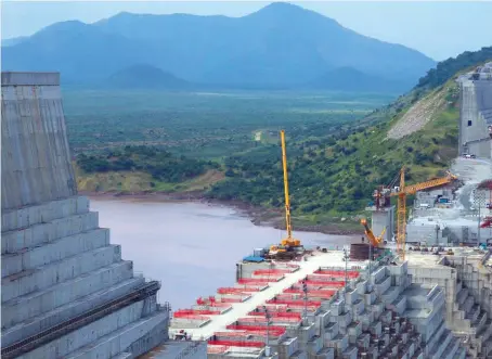  ?? Reuters ?? Ethiopia’s Grand Renaissanc­e Dam is under constructi­on on the river Nile. Bitter talks have left Egypt, Ethiopia and Sudan short of a deal on sharing of the dam water.