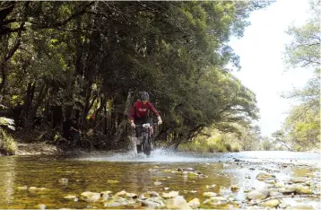  ??  ?? Above: On the Track Lodge. Below: Mountain biking is an option for the adverturou­s.