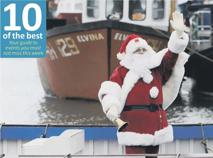  ??  ?? Santa will be arriving at Scarboroug­h Harbour on Saturday