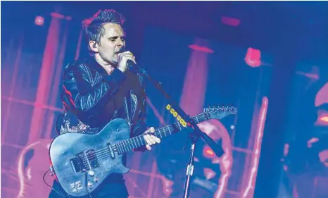  ?? FOTO: DANIEL DRESCHER ?? Sind für ihre opulenten Live-Shows bekannt: Matt Bellamy und seine Band Muse.