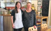  ??  ?? Katy Macdonald and her mum Izzy Valenti plan to host groups and workshops at Sugar and Spice restaurant.
