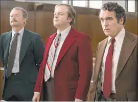  ??  ?? JAMES Badge Dale, left, Jeremy Bobb and Brian d’Arcy James in “The Kitchen.”