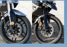  ??  ?? Spoked wheels, longtravel WP suspension and the protruding beak identify the XCa