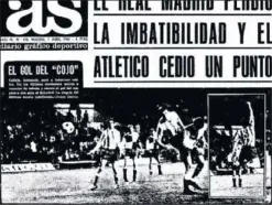  ??  ?? EN AS. El gol de Calleja, portada del 7 de abril de 1969.