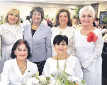  ?? ?? Rommy Grullón, Verónica Sención, Mildred de Sánchez-Nobles, Margarita Mendoza, María Cristina Farías y Francia de Subero.