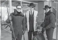  ?? Twentieth Century Fox ?? Shown, from left, are Taron Egerton, Colin Firth and Pedro Pascal in “Kingsman: The Golden Circle.”