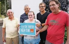  ?? FOTO: SPD ?? Auf dem Foto von links: Horst Bell, Norbert Killewald, Nicole Klimisch, Carsten Otto und Uwe Burdack.