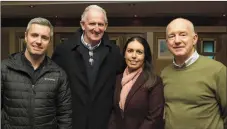  ?? Photo by Don MacMonagle ?? Killarney Chamber of Tourism &amp; Commerce held the annual review of festivals in the Killarney Avenue Hotel this week. Pictured at the event are from left, Paul O’Neill, Mike Buckley, Danielle Favier and Johnny Maguire.