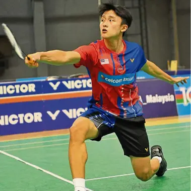  ??  ?? Lesson learnt: Lim Chong King believes that despite his poor show in the BAM Mixed Team Championsh­ips, he has gained in terms of experience.