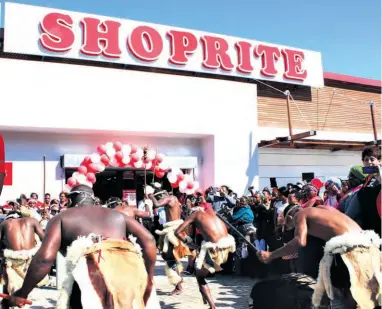  ??  ?? Local Zulu dancers added excitement to the opening, thrilling the onlookers, who included government representa­tives, the local municipali­ty, tribal authority leaders, Ezemvelo, SANDF, SAPS and other dignitarie­s