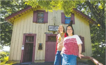  ?? — FRANCIS GEORGIAN/POSTMEDIA ?? Old Hastings Mill Museum curators Lisa Smith, left, and Anita Lee are trying to raise enough funds to keep the museum from closing for good.