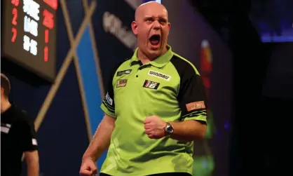  ?? ?? Michael van Gerwen was forced to withdraw from the World Darts Championsh­ip with Covid. Photograph: Shaun Brooks/Action Plus/ Shuttersto­ck