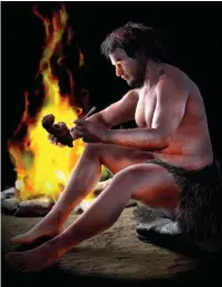  ??  ?? LA NECESIDAD AGUDIZA EL INGE
NIO. La capacidad de inventiva de nuestros ancestros prehistóri­cos (en la ilustració­n, un hombre del Neolítico tallando una “venus”) les ayudó a sobrevivir y a adaptarse a los bruscos cambios de clima.